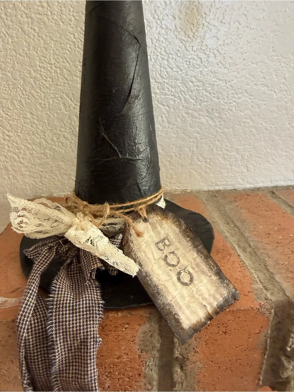 Handmade witch hat for Halloween